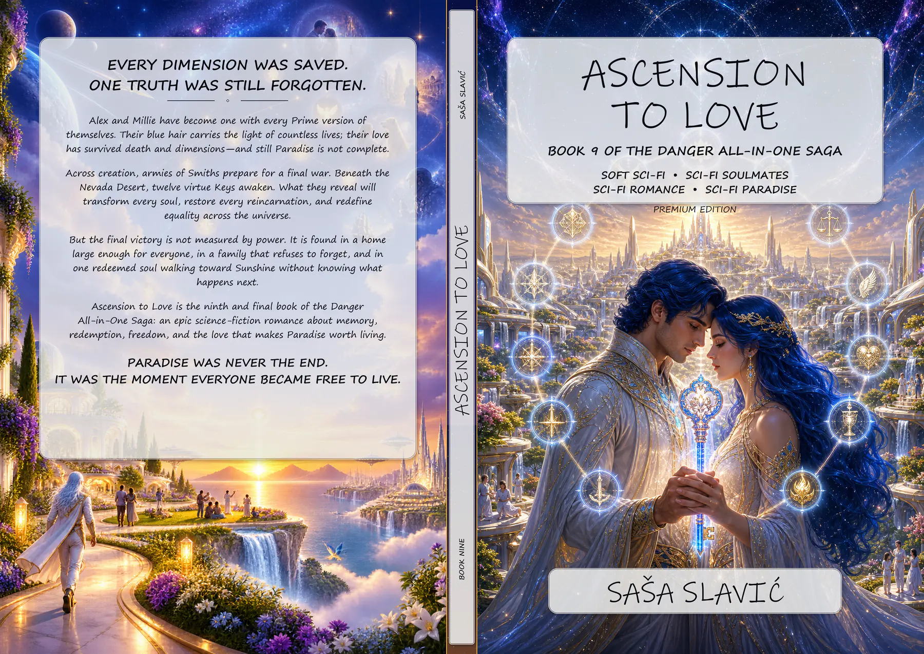 Complete Ascension to Love Second Edition wrap cover, Book 9