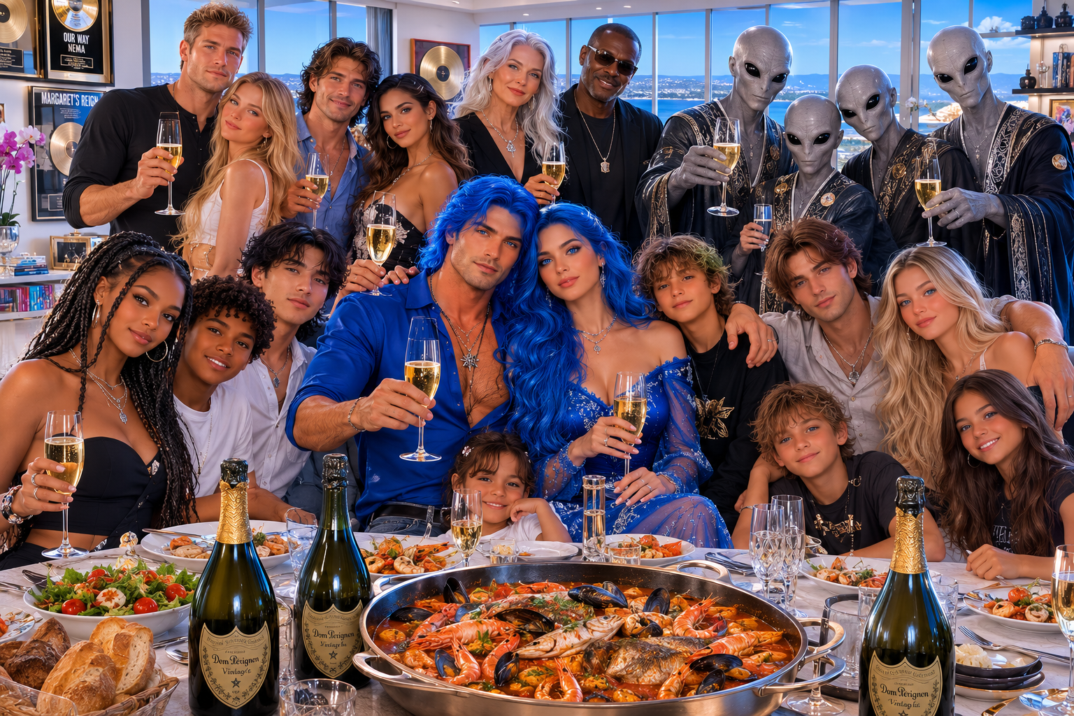 Alpha family gathered love above all