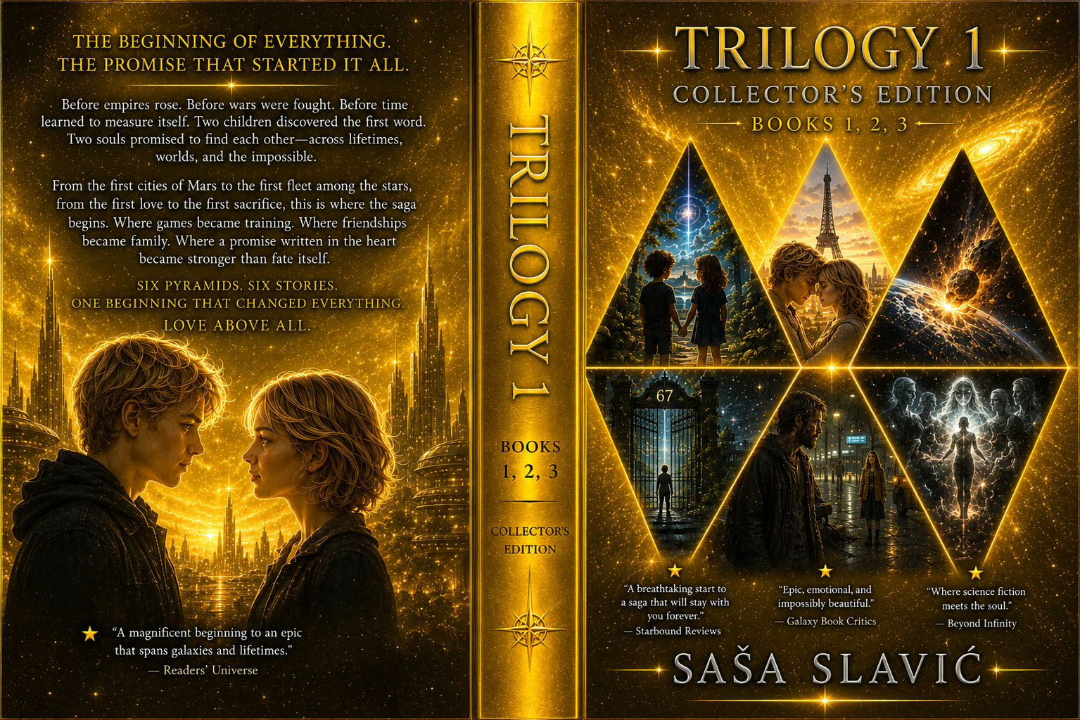 Trilogy 1 Collector's Edition full wrap cover for Books 1, 2, and 3