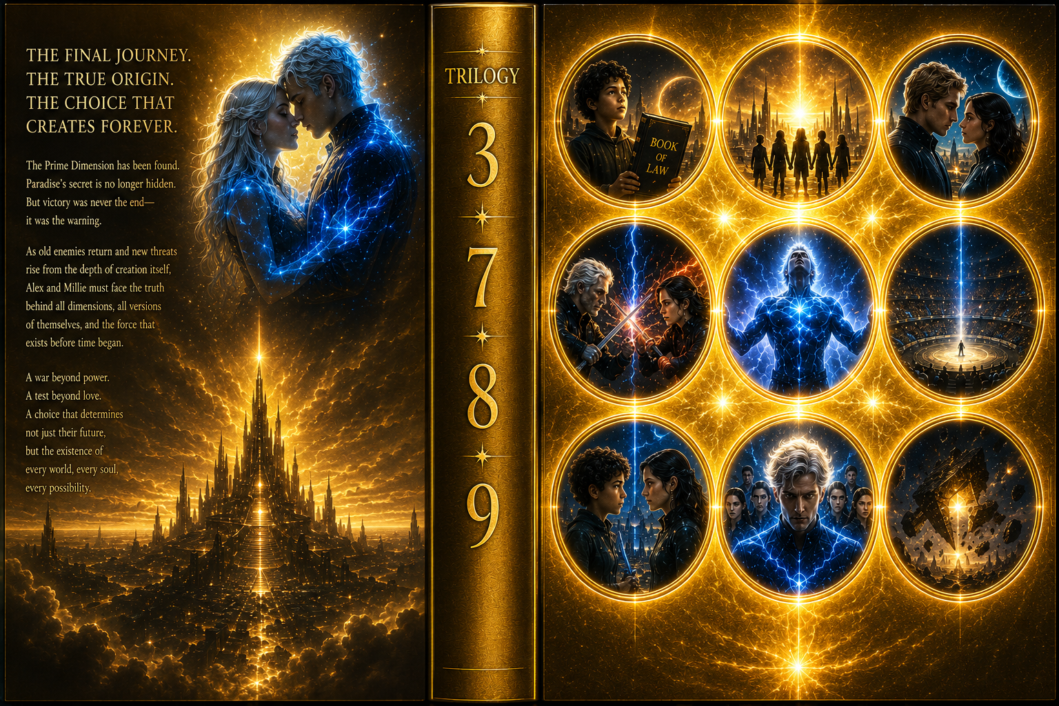Trilogy 3 Collector's Edition full wrap cover for Books 7, 8, and 9