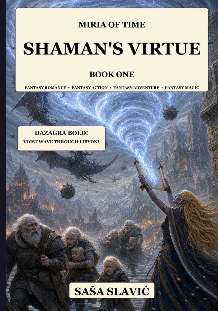 Front cover for Miria of Time Book One, Shaman's Virtue