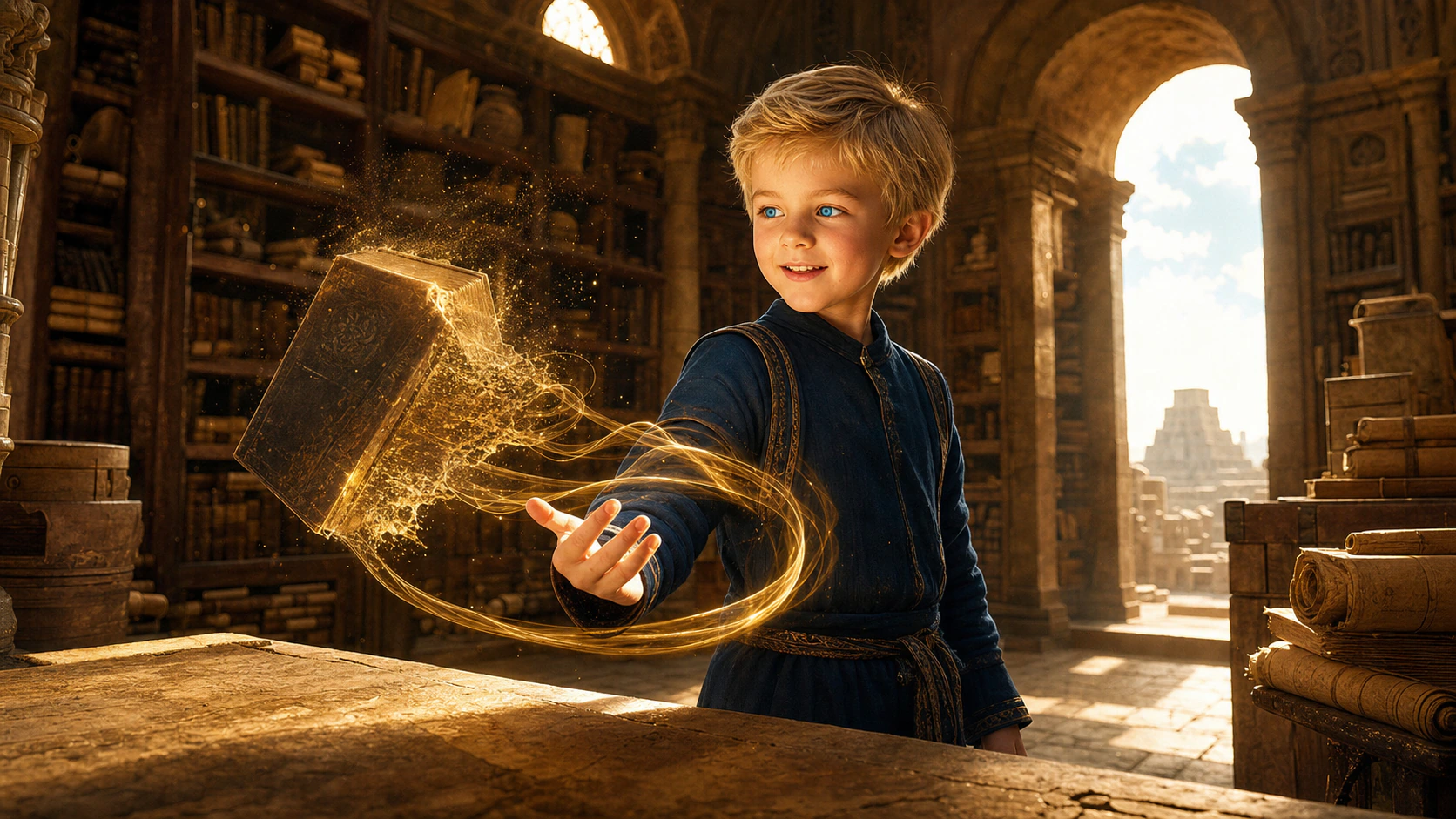Hidden Archive reference: discovery, inherited knowledge, and the book as an active cinematic object.