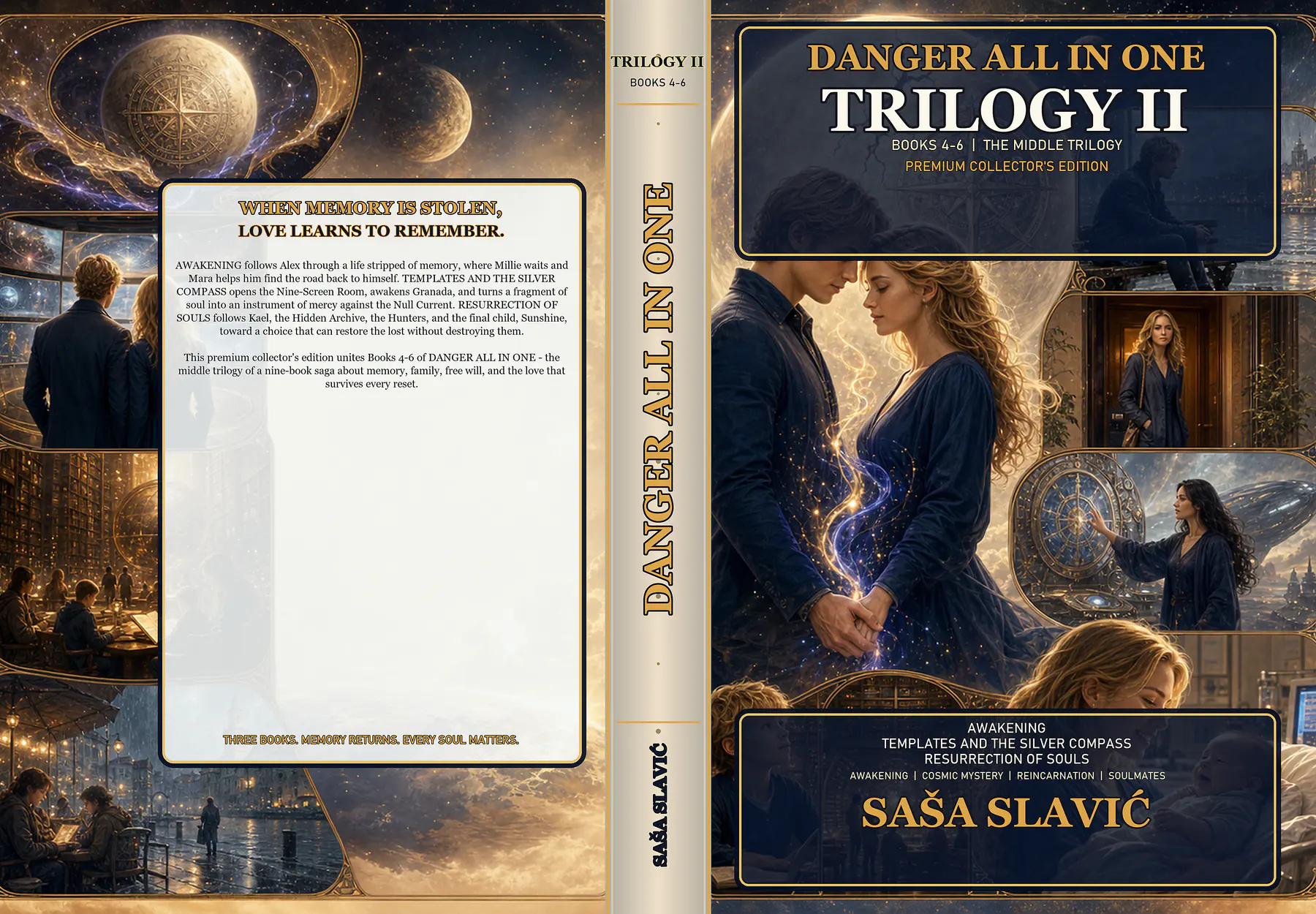 Complete wrap cover for Danger All In One Trilogy II Collector's Edition, Books 4, 5, and 6