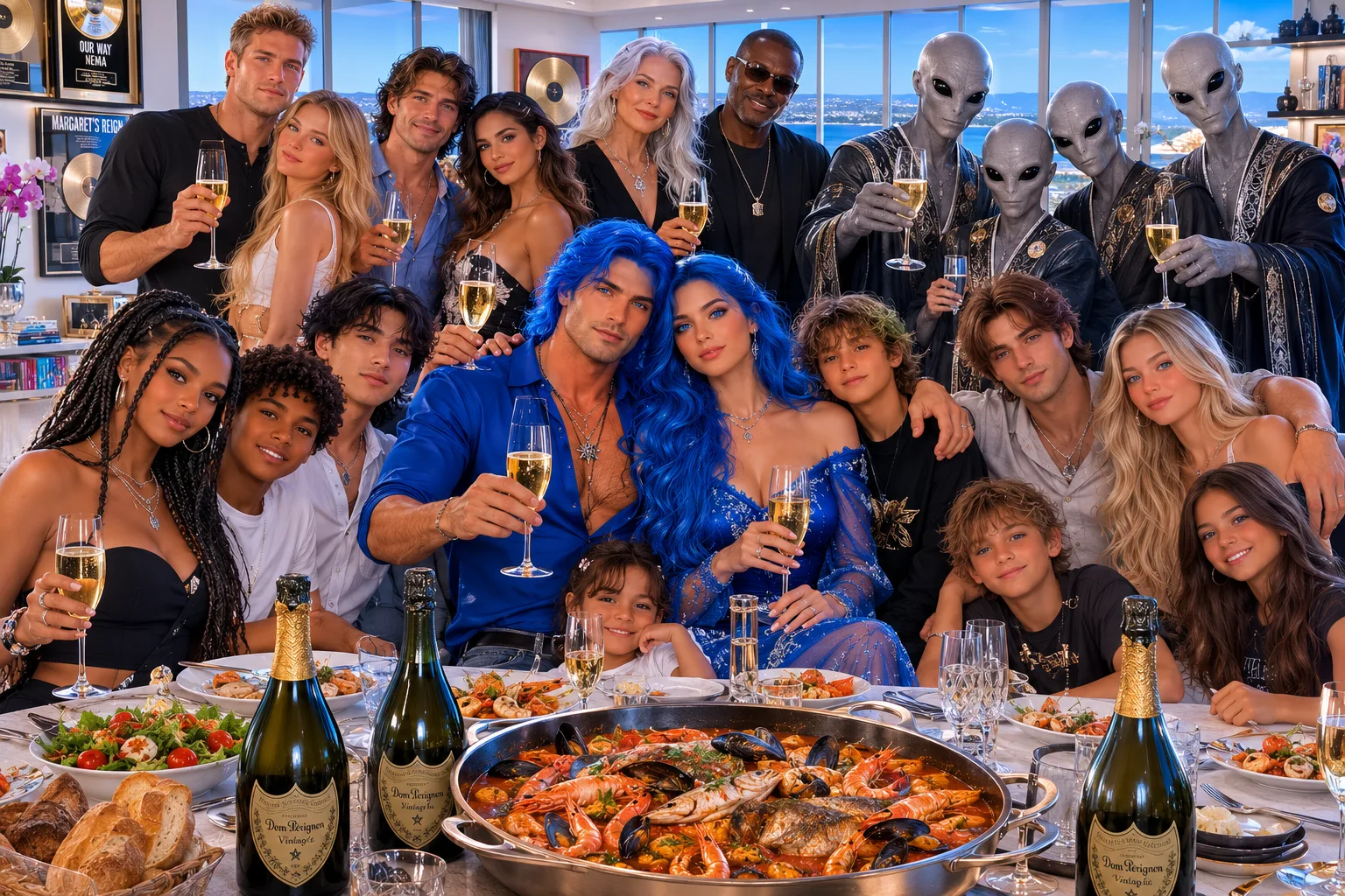 Alpha family gathered love above all